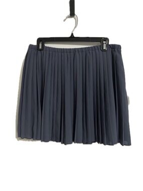 Banana Republic Slate Blue Pleated Skater Skirt